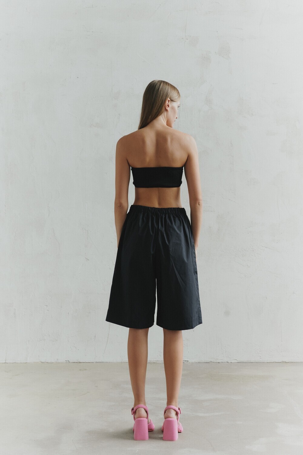 Unisex black shorts